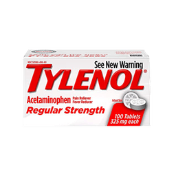 ACETAMINOPHEN REGULAR STRENGTH TABLETS 100 ct image