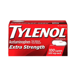 ACETAMINOPHEN EXTRA STRENGTH CAPLETS 100 ct image