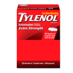 Tylenol - ACETAMINOPHEN EXTRA STRENGTH CAPLETS 20/2 ct - Medicine