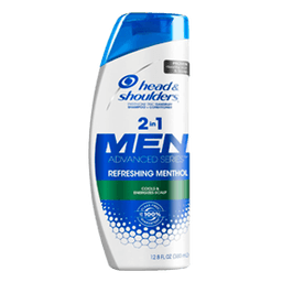 Head & Shoulders - MEN REFRESHING MENTHOL 2IN1 SHAMPOO + CONDITIONER 12.5 oz - Hair