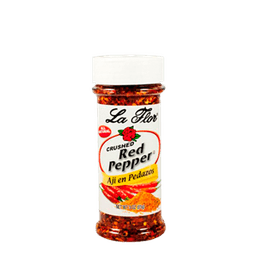 La Flor - CRUSHED RED PEPPER ECONOMY SIZE 2.25oz - Home & Kitchen