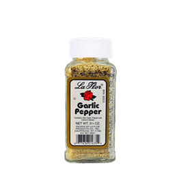 La Flor - GARLIC & PEPPER SEASONING MEDIUM SIZE 3.5 oz - Home & Kitchen