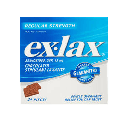 Ex Lax - CHOCOLATE LAXATIVE TABLETS 24 ct - Medicine