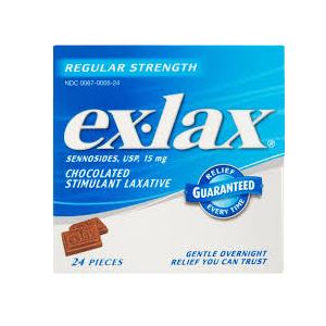 CHOCOLATE LAXATIVE TABLETS 24 ct