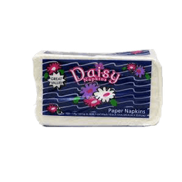 Daisy - WHITE 10"X13" 1 PLY 150 SHEET PAPER NAPKINS 150 ct - home & kitchen