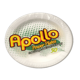 Apollo - FOAM PLATE 12/50 ct - Home & Kitchen