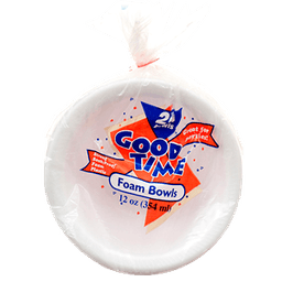 Good Time - FOAM BOWL 12 oz 20 ct - Home & Kitchen