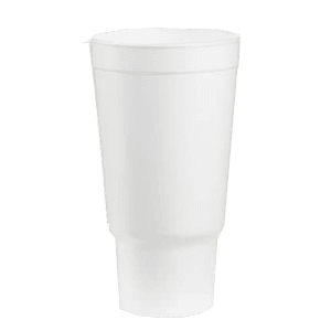 FOAM CUP  W/LID 10 oz  48/8 ct