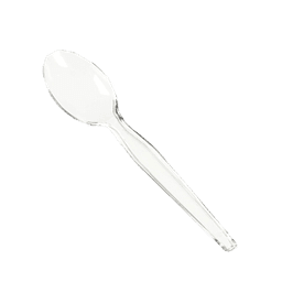 CLEAR PLASTIC TEASPOON 72/51ct - Home & Kitchen