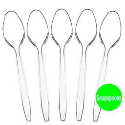 Dine Away - HEAVY DUTY SOUPSPOONS 48/48ct - Home & Kitchen