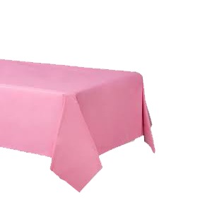 PINK  54"X108" RECTANGULAR PLASTIC TABLE COVER