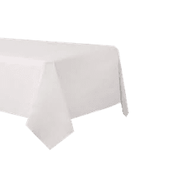 Party World - WHITE  54"X108" RECTANGULAR PLASTIC TABLE COVER - Home & Kitchen