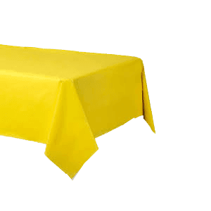 YELLOW  54"X108" RECTANGULAR PLASTIC TABLE COVER