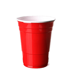 RED  PLASTIC CUP 16 oz 12/20 ct - Home & Kitchen