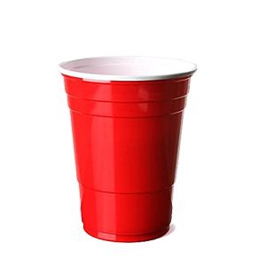 RED  PLASTIC CUP 16 oz 12/20 ct