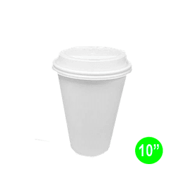 PAPER HOT CUP W/LID 10 oz 36/8 ct - Home & Kitchen