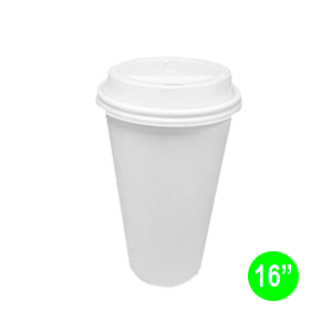 PAPER HOT CUP W/LID 16 oz  36/6 ct