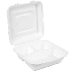 CONTAINER 3 COMPRTMENT 8X8X3 150 ct - Home & Kitchen