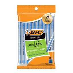 Bic - BLUE PENS 10 pk - Tape/office/games