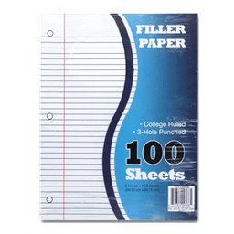 FILLER PAPER 100 sheets - Tape/office/games