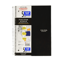 NOTEBOOK 5 SUBJECT  150 sheets - Tape/office/games