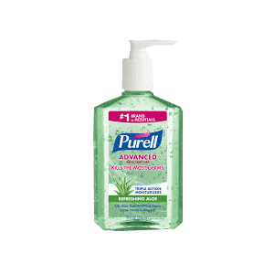 HAND SANITIZER ALOE BOTTLE PUMP 8 oz