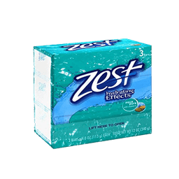 Zest - BAR SOAP AQUA 4 oz  3 pk - Body Care