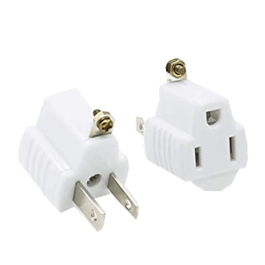 3 TO 2 OUTLET ADAPTERS 2 ct