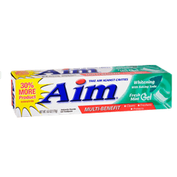 Aim - WHITENING MINT GEL TOOTHPASTE 5.5 oz - Oral Care