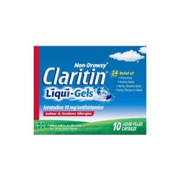 Claritin - ALLERGY RELIEF LORATADINE LIQUID GEL 10 ct - Medicine