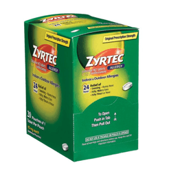 Zyrtec - ALLERGY RELIEF CETIRIZINE TABLETS 20/1 ct - Medicine