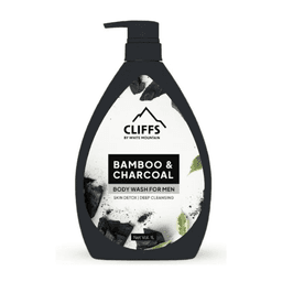 White Mountain - CLIFFS BAMBO & CHARCOAL BODY WASH FOR MEN 33.8 OZ / 1 L - Body Care