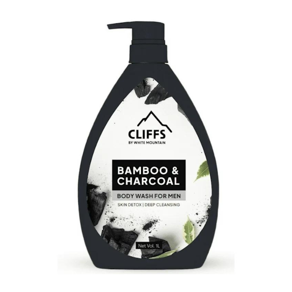 CLIFFS BAMBO & CHARCOAL BODY WASH FOR MEN 33.8 OZ / 1 L