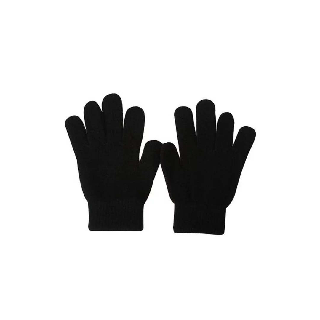 ADULT COTTON GLOVES BLACK