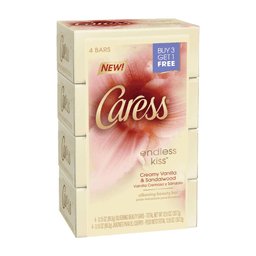 Caress - BAR SOAP CREAMY VANILLA 4PK - body care