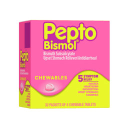 Pepto Bismol - STOMACH RELIEF CHEWABLE TABLETS 32/2 ct - Medicine