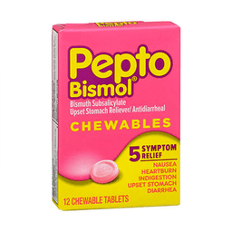 Pepto Bismol - CHEWABLE TABLETS 12 CT - Medicine