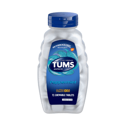 Tums - ANTACID ULTRA STRENGTH PEPPERMINT CHEWABLE TABLETS 72 CT - Medicine