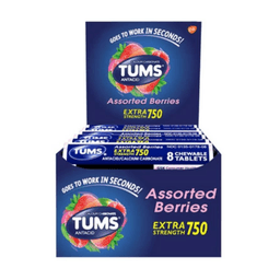 Tums - SINGLE ROLL ASSORTED BERRIES X750 12S - Medicine