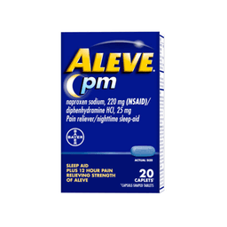 Aleve - PAIN RELIEVER & FEVER REDUCER PM CAPLETS 20 ct - Medicine