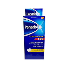 Panadol - EXTRA STREGTH ACETAMINOPHEN 500 CAPLETS 50/2 ct - Medicine