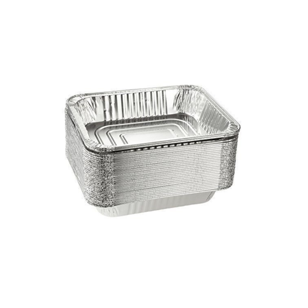 ALUMINUM PAN HALF DEEP W/UPC 100CT