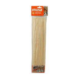 Imusa - BBQ WOOD SKEWERS 12 pk - Home & Kitchen