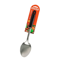 STAINLESS STEEL SPOON w/ BLACK HANDLE image