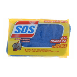 S.o.s - ALL SURFACE SCRUBBER SPONGE 12/1 ct - Home & Kitchen