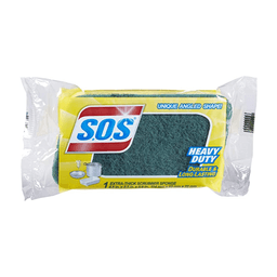 S.o.s - HEAVY DUTY SCRUBBER SPONGE 12/1 ct - Home & Kitchen