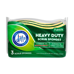 Ditto - SCRUB SPONGE HEAVY DUTY 20/3 ct - Home & Kitchen