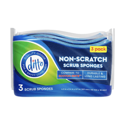 Ditto - SCRUB SPONGE NON SCRATCH 20/3 ct - Home & Kitchen