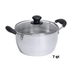 Imusa - POT WITH GLASS LID 8 qt - Home & Kitchen