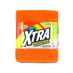 Xtra - MICROFIBER CLOTH 4 pk - Home & Kitchen